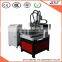 3 Spindle Head Small Router CNC Engraving Machine 6060 1.5Kw With 3 Rotary Axis 80*600mm CE Approved ZK-6060