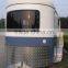2 horses straight trailer with horse fence