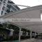 Typhoon Resistance and Low UV PVC Tensile membrane structure Carport Shades