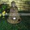 Gold buddha statue solar garden lighting