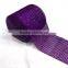 Fashion Silver Color Decorative Poly Mesh Ribbon Hot Diamante Style Ribbon Wrap Crafting Bridal