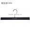 Black Bottom With Clips High Quality Plastic Rubberized Pants Hanger