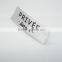 100% Cotton Fabric Material Wash Care labels /Printed Care Label