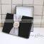 Graceful black silk wedding packaging box for invitation cards