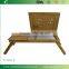 BH004/Light Folding Laptop Versatile Bamboo Serving Table Bed Tray with Long Leg