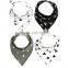 Top Quality 100% Cotton 4pieces a Lot Baby Bandana Bibs