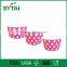 a series of recycle disposable ice cream paper bowls for food gradewith dome-like roofs lids
