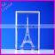 Popular Crystal Laser Engraving Eiffel Tower For Tourist Souvenir