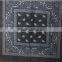 top quality white100%cotton paisley bandana