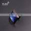 1 inch square oil rubbed bronze blue glass knobs for cabinets