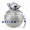 Round body double wall vacuum insulated stainless steel thermos water pot/coffee flask