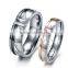 Stainless steel pave setting zircon ring fashion couple ring wedding jewelry 6260430