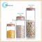 cheap tall airtight borosilicate storage glass canister jar with cork lid