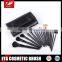 Perfect black makeup brush set 18 piece for face cosmetic