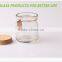 100ml Wholesale Candy Clear Glass Material Packaging Gifts Bottle /Glass Pudding Bottle with Cork Lid