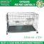 Haierc Factory Folding Metal Dog Cage Stainless Steel Dog Cage