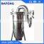 Stainless steel cartridge filter housing