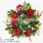 SJ80012018 Holiday Lux wreathes/plastic wreath/flower wreathes with leaf