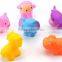 Baby bath toy floating animals,Plastic Animal Rubber bath toys,Custom vinyl bath toys