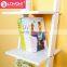Hot sale wood corner storage shelf 3 tier Wood Leaning Ladder Book / Magazine Shelf