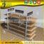 Retail store metal gondola 5 layers cosmetic shop display shelf