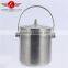 New design Stainless Steel Pot with innerlayer food warmer/ bellied pot with handle kitchen cookware