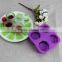 silicone ice cube tray with glass cup shape YT-I044