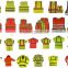 Orange Yellow Red Polyester fabric Safety vests Police Safety reflective vest