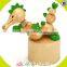 wholesale new fashion kids wooden animal toy game W06D081