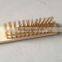 high quality wooden handle brass wire brush