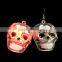 Halloween light up holiday skull pierced led earrings