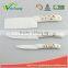WCJ689 2016 Hot Sale Ceramic Knife Beautiful Ceramic Handle 4 Pcs Ceramic Kknife Set with Peeler