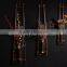 Nature Black Bamboo Poles Ladders With Flowers for Home And Garden Decoration