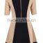 ladies elegant business dress with short sleeve