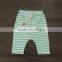 Very cheap 100% cotton baby short stripes harem pants with waistband