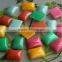 flat pommel square shape natural stone charms diy semi-precious stone jewelry accessories 2017