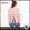 Whole sale Pink Bow Tie Custom Sweatshirt Split Back Fashion Dolman Sleeve Sweatshirt Pullovers French Terry