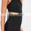 2017 black High Quality sex jumpsuit sleeveless casual women clothing sexy party
