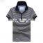 Men Fashion 100% Cotton Golf Custom Striped Polo Shirt