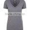 Next Level Apparel Ladies' Tri-Blend Deep V Tee - made of pre-shrunk 50% polyester, 25% cotton, 25% rayon. Comes with your logo