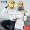 Custom winter autumn casual long sleeve folk embroidery couple sweater