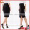 Slim fit cutaway front ladies office wear wrap skirt fashion 2015