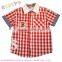 Wholesale new summer styled boy shirt check design fashion shirt for little boys