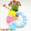 Food Grade Baby Rattle Ring Toy Infant Teething Circle Silicone Rattle Rings