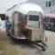 Middle East hot sale coffee double axles stainless steel food cart big open fryer fast food trailer big mobile food van