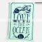 monkey printed custom microfiber beach towel with logo