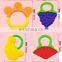 Custom eco friendly food grade soft silicone teether baby