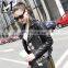 Custom Design Women Black Leather Jacket Custom Made Leather Jacket