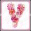 Aidocrystal Hanging Banner Articial Flowers Letter For Baby Shower Birthday Decoration