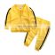 Fall winter Newborn Baby  Causal  striped  Zipper tracksuits set 2pcs  sweater suit sportswear Pants sets 4 colors
